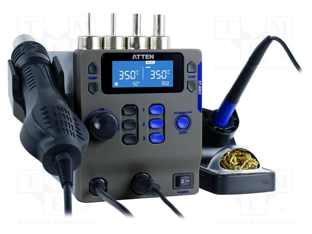 KUUMAILMA-ASEMA - 100÷500°C - LCD NÄYTTÖ - 120L/MIN - Kuumailma-asemat - ST-8802 - 1