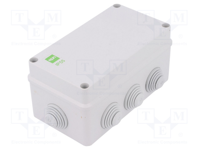 KYTKENTÄRASIA - X: 95MM - Y: 156MM - Z: 68MM - IP55 - HARMA - Kytkentärasiat - EPN-2705-02 - 1