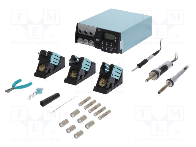 LAITE: KORJAUSASEMA 230VAC - PISTOKE: EU - LCD NÄYTTÖ - 420W - 15L/MIN - Juotinasemat ja juotteenpoistoasemat - WEL.WXR3032 - 1
