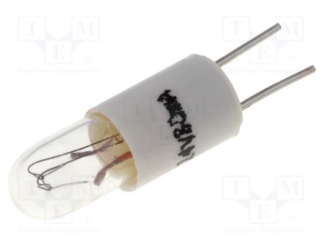 LAMPPU: MINIATYYRI - 14VDC - 80MA - Ø: 6MM - L: 15MM - LÄHDÖT: JUOTTOON - Merkkivalot ja pienoislamput - LAMP-ML7382 - 1