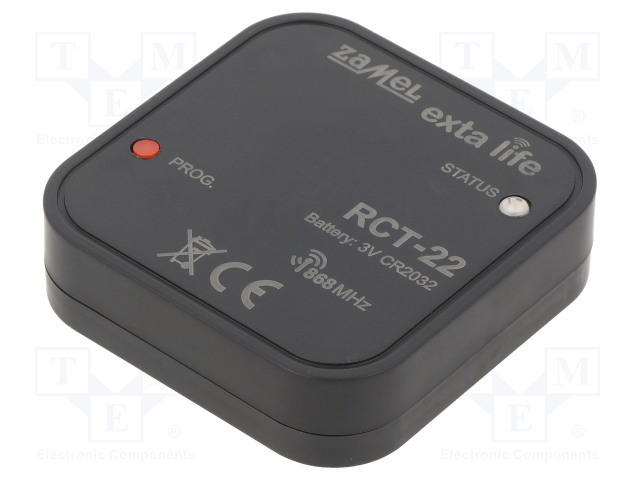 LANGATON LÄMPÖTILA-ANTURI - SMART HOME - RASIA-ASENNUS - 3,2VDC - IP20 - Rakennusautomatiikka - RCT-22 - 1