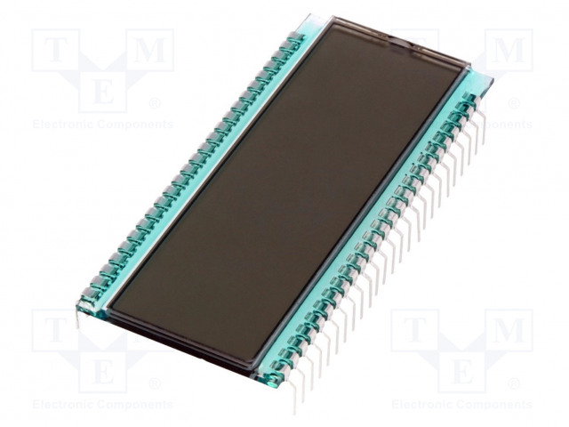 LCD NÄYTTÖ - 7-SEGMENTTINÄYTTÖ - STN POSITIVE - NUM.LUKUM: 6 - Digitaaliset LCD-näytöt - DE122-TU-3012.2 - 1