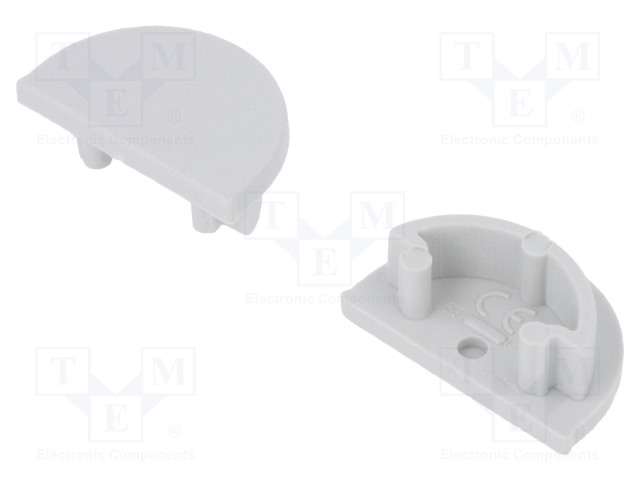 LED PROFIILIN PÄÄTYPALA - HARMAA - 2KPL - ABS - ARC12 - Profiilit LED nauhoille - TOP-B2990022 - 1