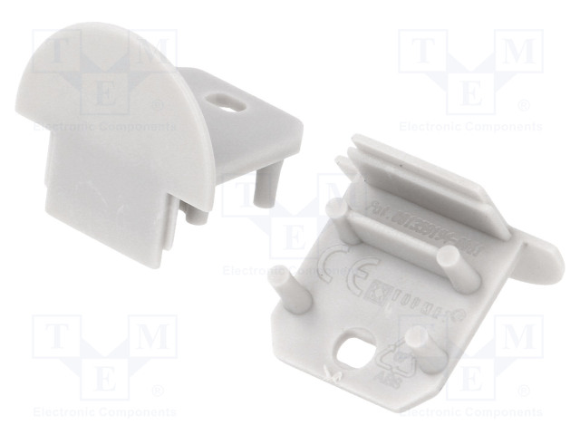 LED PROFIILIN PÄÄTYPALA - HARMAA - 2KPL - ABS - DEEP10 - Profiilit LED nauhoille - TOP-96090022 - 1