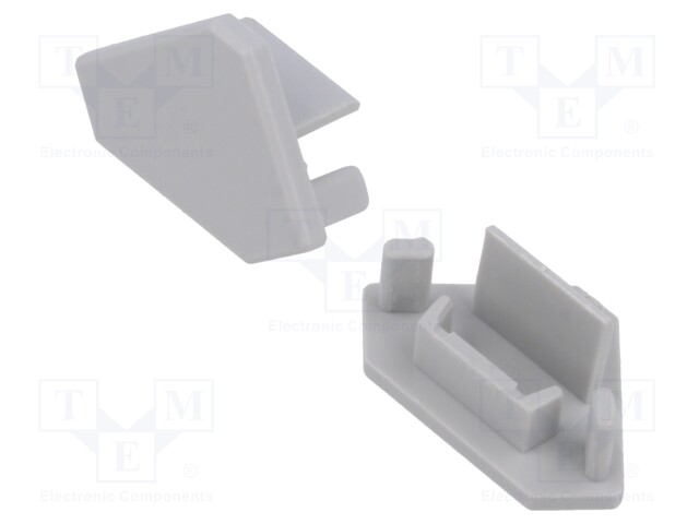 LED PROFIILIN PÄÄTYPALA - HARMAA - 45-16 - Profiilit LED nauhoille - K-C24206C02 - 1
