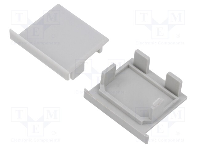 LED PROFIILIN PÄÄTYPALA - HARMAA - LOKOM - Profiilit LED nauhoille - K-C24005C02 - 1