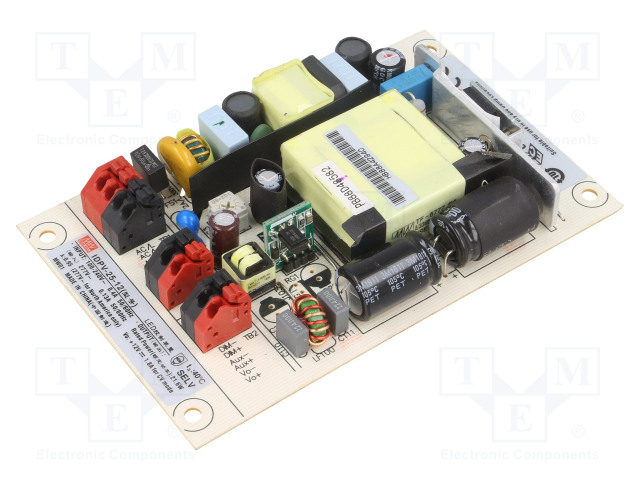VIRTALÄHDE: IMPULSSI - LED - 21,6W - 12VDC - 1,8A - 90÷295VAC - IDPV-25 - LED teholähteet - IDPV-25-12 - 1