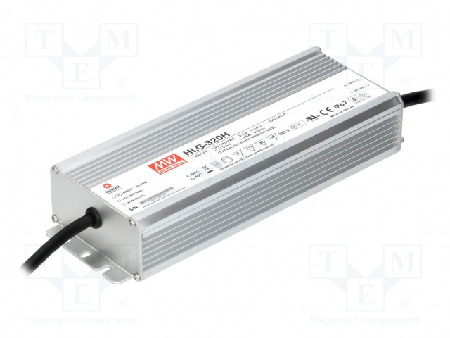 VIRTALÄHDE: IMPULSSI - LED - 264W - 12VDC - 22A - 90÷305VAC - 127÷431VDC - LED teholähteet - HLG-320H-12 - 1