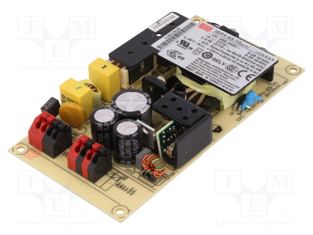 VIRTALÄHDE: IMPULSSI - LED - 50W - 12VDC - 4,2A - 180÷295VAC - 254÷417VDC - LED teholähteet - IDPV-65-12 - 1