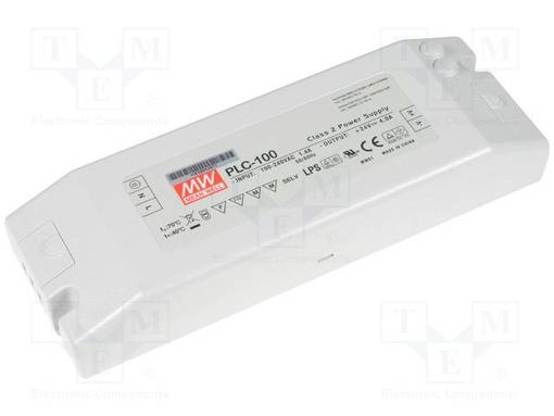 VIRTALÄHDE: IMPULSSI - LED - 60W - 12VDC - 5A - 90÷264VAC - 127÷370VDC - LED teholähteet - PLC-100-12 - 1