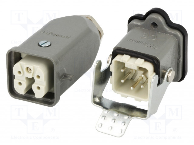 HDC LIITIN - UROS + NAARAS - GWCONNECT - PIN: 5 - 10A - 400V - 4+PE - M20 - GWconnect liittimet - MX-93603-0032 - 1