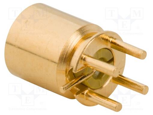 LIITIN: KOAKSIAALI-PISTORASIA - UROS - SMP - THT - PCB - SUORA - 50OHM - TV antenniliittimet ja jakajat - SMP-MSLD-PCS-2 - 1