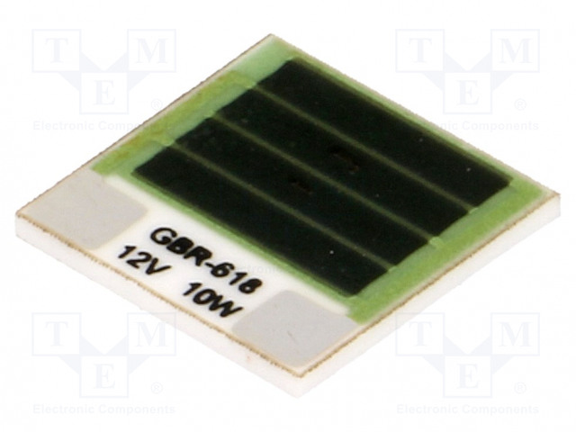 LÄMPÖVASTUS - LIIMATTU - 14,4OHM - 10W - 12,7X12,7X1MM - Lämpösulakkeet - GBR618-12-10-2 - 1