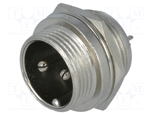 LIITIN: MIKROFONI - PISTORASIA - UROS - PIN: 2 - PANEELIASENNETTAVA - GX16 - Moninapaliittimet ja mikrofoniliittimet - FC684202 - 1