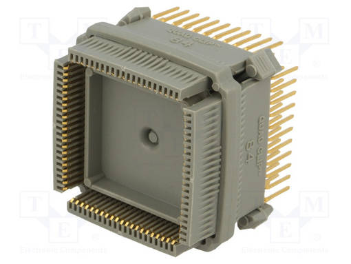 MITTAUSKLIPSI - HARMAA - KOKONAISPIT: 34,29MM - KULLATTU - PLCC84 - Testausklipsit - POM-5402 - 1