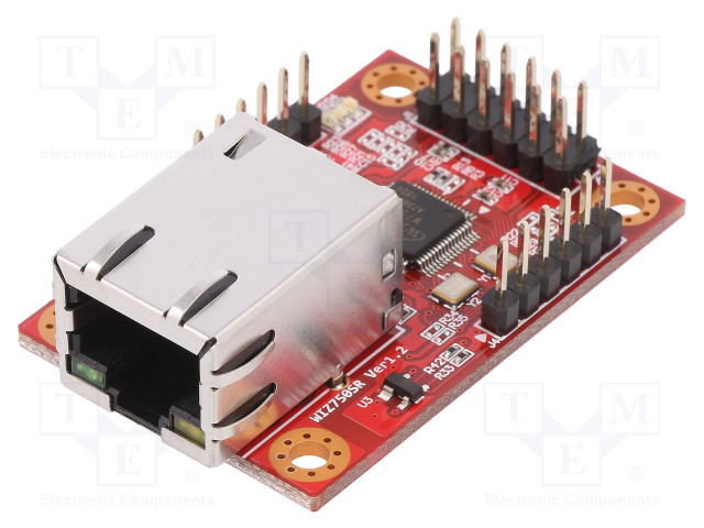 ETHERNET MODUULI - KOMP: W7500P - 3,3VDC - ARKKITEHTUURI: CORTEX M0 - Kehityspaketit - muut - WIZ750SR-232 - 1