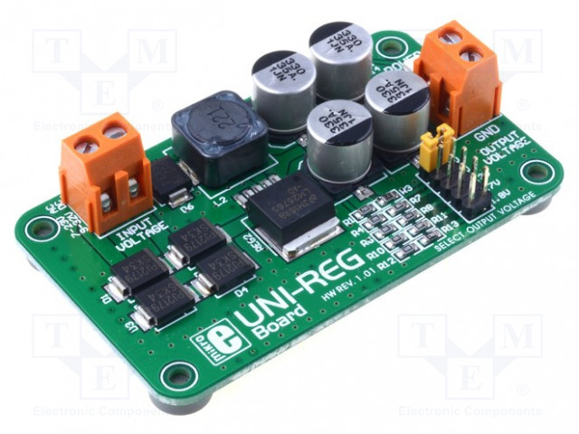 MULTIADAPTERI - LM2576-ADJ - PROTOTYYPPIPIIRILEVY - Kehityspakettien lisätarvikkeet - MIKROE-482 - 1