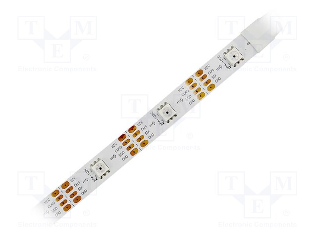 OHJELMOITAVA LED-NAUHA - RGB - 5050 - LED/M: 30 - 10MM - VALKOINEN PCB - LED nauhat ja modulit - S010030CA3SA2 - 1