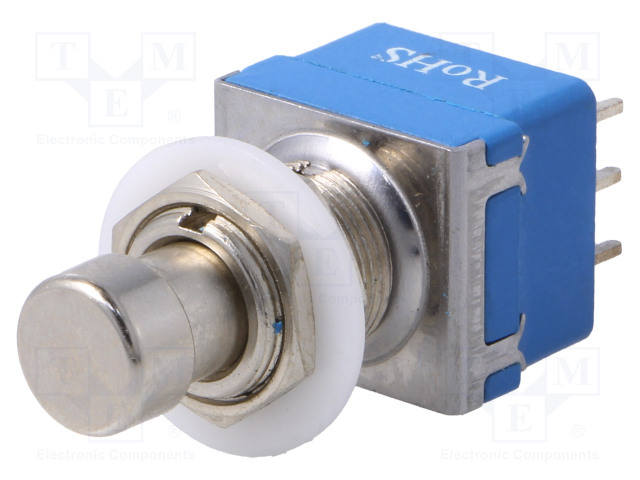 PAINOKYTKIN - AS: 2 - 3PDT - 2A/250VAC - OFF-ON - Ø12,2MM - Standardikytkimet - FC71102 - 1