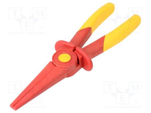 PIHDIT - ERISTETYT,PUOLIPYÖREÄT,PIDENNETYT - 220MM - 1KVAC - Sähköasentajan VDE pihdit - KNP.986202 - 1