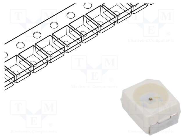 LED - VIHREÄ - SMD - PLCC2 - 12,1÷30,3MLM - 3,55÷11,2MCD - 1,7÷2,2VDC - Pintaliitos LED - LGT67K-H2K2-24-02 - 1