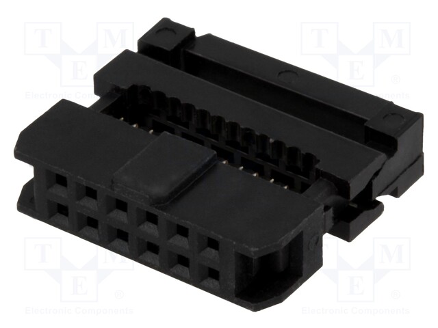 LIITIN: IDC - PISTOKE - NAARAS - PIN: 12 - IDC - - 2MM - 2X6 - 1MM - IDC liittimet - DS1017-12MA2 - 1
