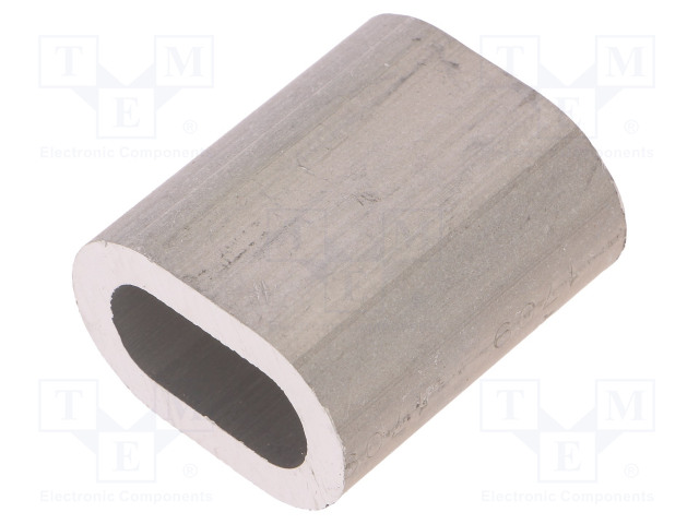 PURISTUSHOLKKI - ALUMIINI - KÖYSILLE - ØKÖYDEN: 12MM - L: 42MM - Köysitarvikkeet ja vaijeritarvikkeet - D-ZLA12 - 1