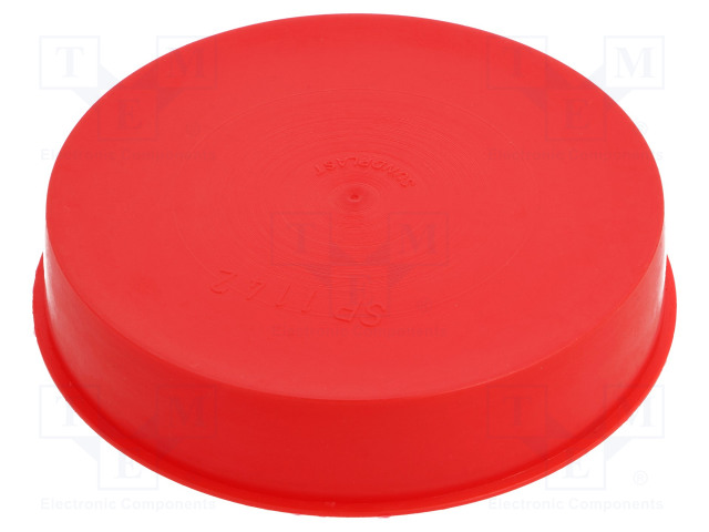 KANNE - RUNKO: PUNAINEN - ULKOHALK: 115,6MM - H: 23MM - LDPE - PAINETTAVA - Tapit ja hylsyt - SP1142 - 1