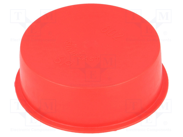 KANNE - RUNKO: PUNAINEN - ULKOHALK: 61,5MM - H: 20MM - LDPE - PAINETTAVA - Tapit ja hylsyt - SP602 - 1