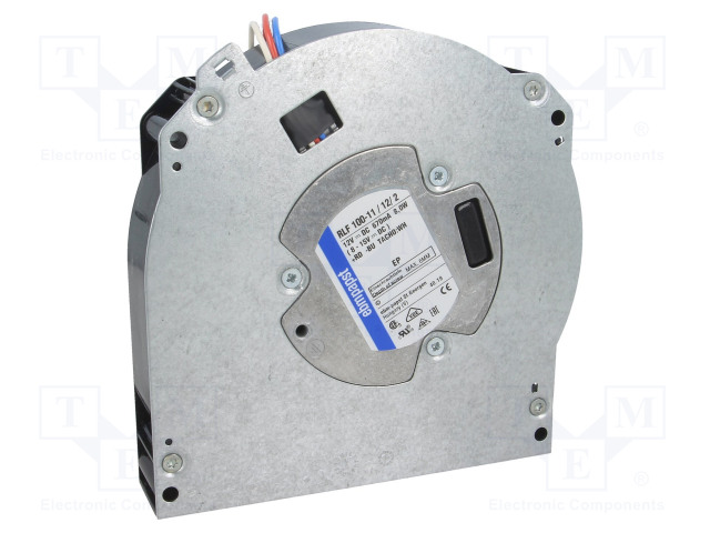 RADIAALITUULETIN DC - 12VDC - 127X127X25MM - 41M3/H - KUULA - DC 12V tuulettimet - RLF100-11122 - 1