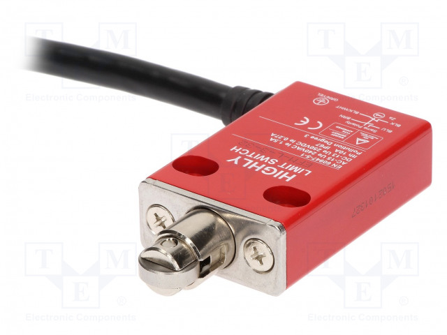 RAJAKYTKIN - Ø12MM PITKÄNOMAINEN METALLIRULLA - NO + NC - 5A - 2M - Rajakytkimet - EFM-L-3-32 - 1
