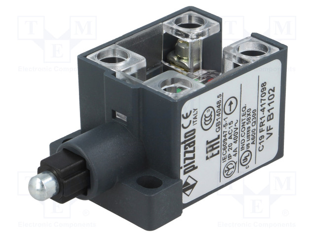 RAJAKYTKIN - METALLIMÄNTÄ - NC X2 - 10A - MAX.400VAC - MAX.250VDC - IP20 - Rajakytkimet - VFB1102 - 1