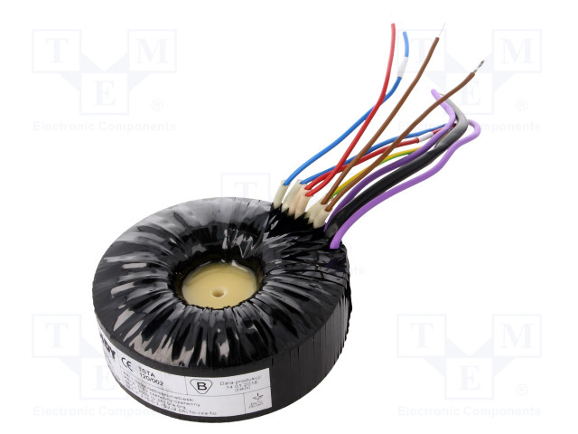 RENGASSYDÄNMUUNTAJA AUDIO - 120VA - 115VAC - 250V - 3,15÷3,15V - Rengassydänmuuntajat - TSTA120002 - 1