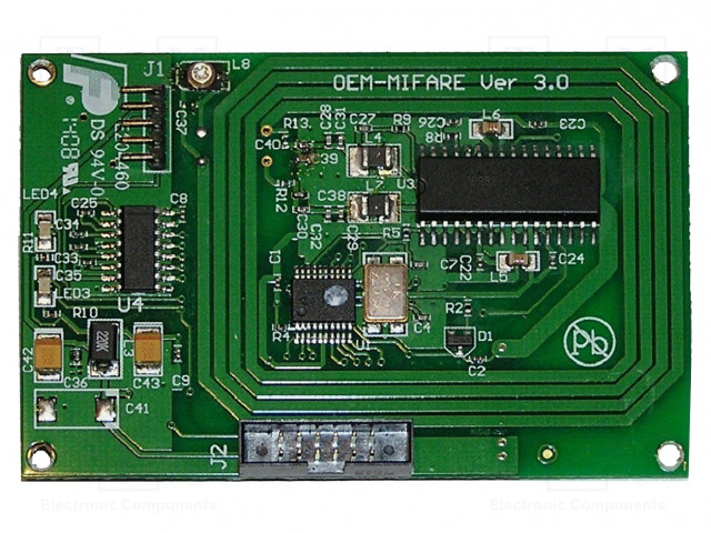 RFID-LUKIJA - 4,5÷5,5V - I-CODE,MIFARE 1K,MIFARE 4K,ULTRALIGHT - RFID-moduulit ja -lukijat - OEM-MICODE-RS232 - 1
