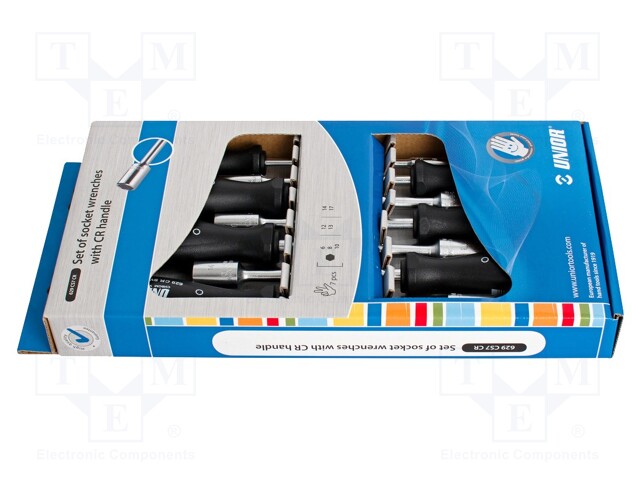 SARJA: RUUVIMEISSELIT - 6-KULMA HYLSYT - CR - PAHVI-RASIA - 7KPL - Ruuvimeisselit ja sarjat - UNIOR-617032 - 1