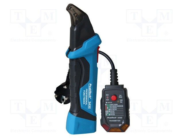 SULAKKEEN ILMAISIN - LED - TUNNISTUS: SULAKKEET VIRTAPIIRISSÄ - Sähköverkostojen testerit ja mittarit - PKT-P3432 - 1