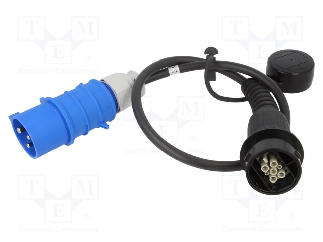 EMOBILITY: CABLE - 1X0.5MM2,3X6MM2 - 230VAC - 7.4KW - IP44 - 0.96M - 32A - Sähköauton latauskaapelit - LAPP-5555923002 - 1