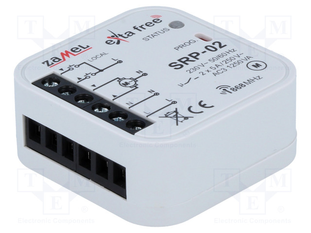 SÄLEKAIHTIMIEN OHJAIN - SMART HOME - RASIA-ASENNUS - 230VAC - NO X2 - IP20 - Rakennusautomatiikka - SRP-02 - 1