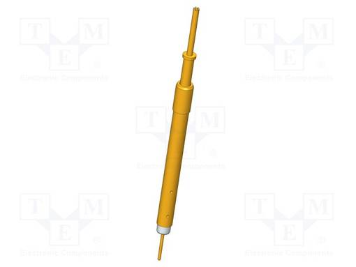 TESTAUSNEULA - 5,2MM - 5A - CUBE - KULLATTU - Ø: 1MM - HAMMASTETTU - L: 49MM - Mittausneulat - SKS-415-0132 - 1