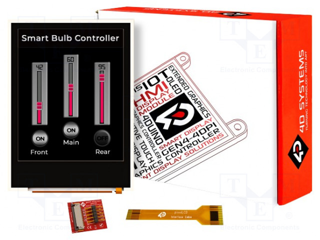 TFT NÄYTTÖ - 2" - 176X220 - 14KBRAM - NÄYTÖN ULKOMITAT: 31,68X39,6MM - Älykkäät näytöt - PIXXILCD-20P2 - 1