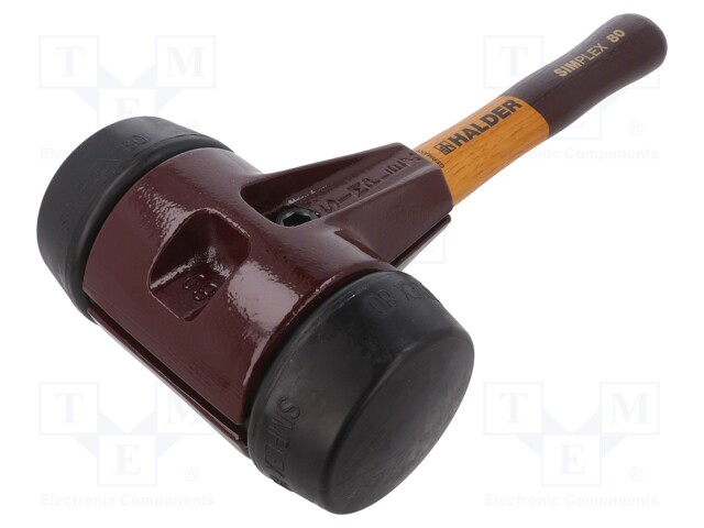 VASARA - 325MM - W: 175MM - 2,77KG - 80MM - PYÖREÄ - KUMI - PUU - SIMPLEX - Vasarat ja kirveet - HAL-3002.082 - 1