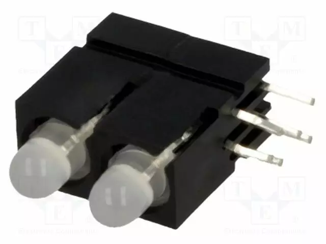 LED - KOTELOSSA - 3MM - DIODIEN LM: 2 - PUNAINEN/VIHREÄ - 20MA - 60° - Merkkivalot ja pienoislamput - 2814.2832 - 1
