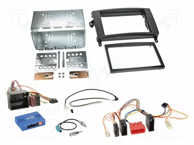 RATTIOHJAIN ADAPTERI- MERCEDES - MUSTA - VERSIO: 2 DIN - Adapterijohdot - 621190-18-2 - 1