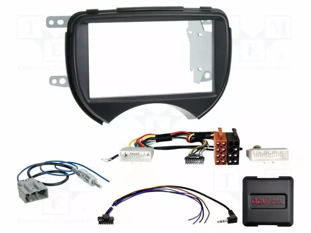 RATTIOHJAIN ADAPTERI- NISSAN - DIN,ISO - MUSTA - Adapterijohdot - 621210-03-2 - 1