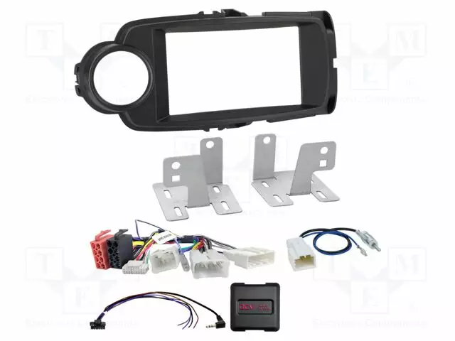 RATTIOHJAIN ADAPTERI- TOYOTA - DIN,ISO - MUSTA - Adapterijohdot - 621300-25-2 - 1