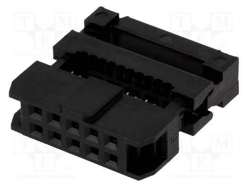 LIITIN: IDC - PISTOKE - NAARAS - PIN: 10 - IDC - - 2MM - 2X5 - 1MM - IDC liittimet - DS1017-10MA2 - 1