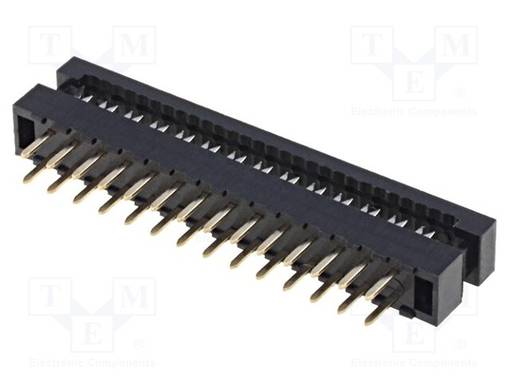LIITIN: IDC - PIN: 28 - THT - - 2MM - 2X14 - 1MM - IDC liittimet - DS1018-02-28B2 - 1