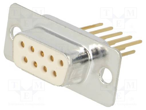 D-SUB LIITIN - PIN: 9 - N LIITINAARAS - KÄÄRITTY LIITOS - D liittimet - DTS09SW32 - 1