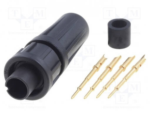 UROSLIITIN - 5A - 125V - PIN: 4 - EN2 - JUOTETTAVA - SWITCHCRAFT liittimet - EN2C4M22G2 - 1