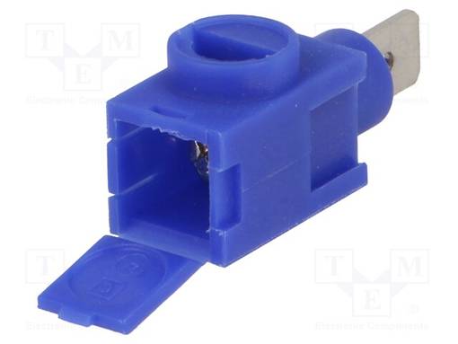 LIITIN: RIVILIITIN - CONTRACTOR - NIKKELÖITY - SININEN - 30A - NAVAT: 1 - WAGO ja muut pikaliittimet - FC79002 - 1